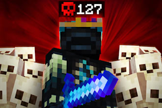 make high quality minecraft thumbnails for you