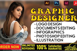 do graphic design, adobe illustrator, photoshop editing and logo artist