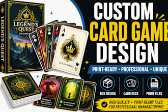 draw custom playing cards print ready card game poker card design artist
