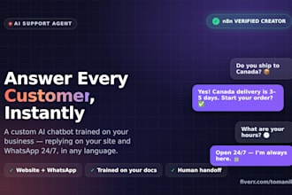 build a custom ai chatbot and customer support agent with n8n