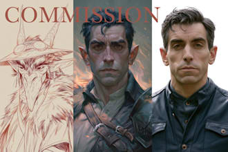 paint realistic or fantasy character art