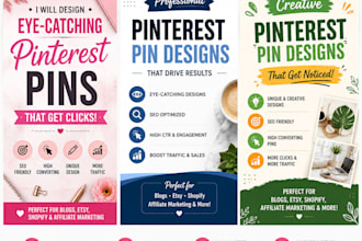design eye catching social media posts and pinterest pins