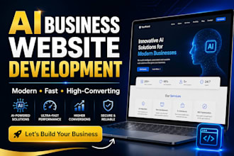 build a modern ai powered business website