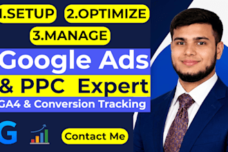 manage google ads PPC campaigns and conversion tracking