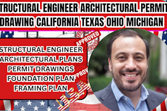 structural engineer architectural permit drawing california texas ohio michigan