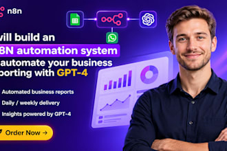 build an n8n automation for business reporting with gpt4