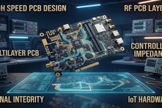 design high speed rf multilayer pcb layout with controlled impedance for iot