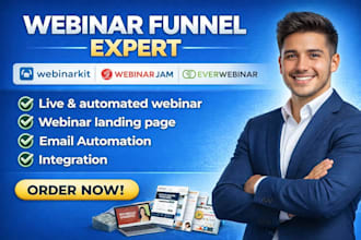 setup webinar kit, webinar jam, webinar funnel, everwebinar, automated, live