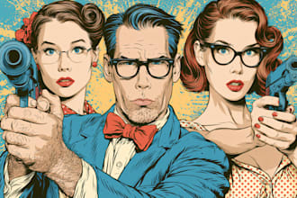 comic book, comic illustration, comic graphic novel
