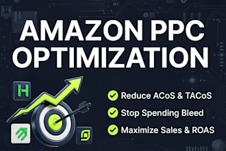 be your amazon PPC specialist to optimize PPC campaigns and reduce acos