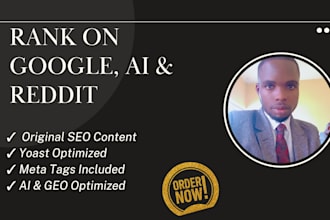 write SEO articles that rank on google, ai, and reddit