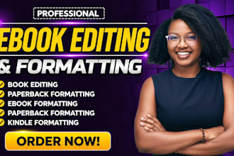 do book editing and formatting, paperback formatting, kindle formatting