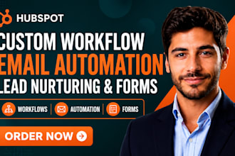 create hubspot custom workflow email automation lead nurturing forms