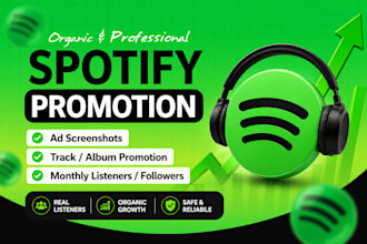 do organic spotify music promotion, album promotion