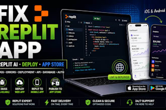 fix replit, replit ai, deploy replit web app, replit to app store, replit expert
