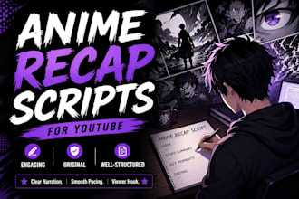 write anime recap scripts