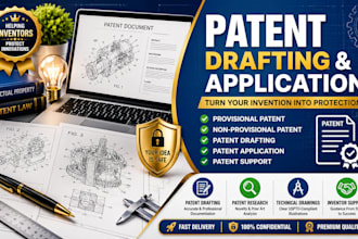 prepare patent filing provisional patent non provisional patent patent drafting