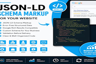 create json ld schema markup for google rich results