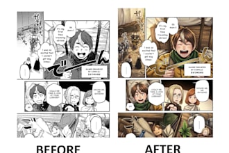 color your drawing, webtoon, or comic page