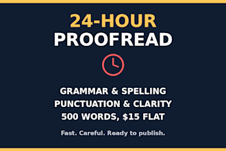 proofread and edit your blog post or article