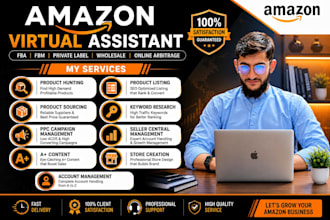 be your expert amazon fba virtual assistant a to z service