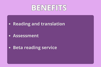 a service of beta reading