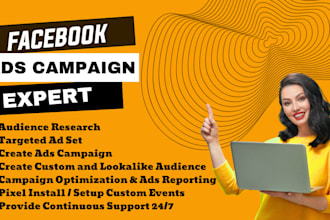 be your facebook ads campaign expert for high sales