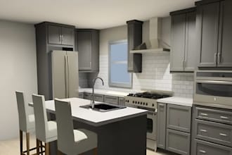create kcd kitchen cabinet layouts from architectural plans for cabinet ordering