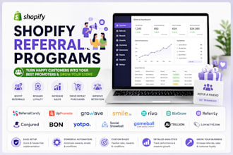 setup shopify referral programs referralcandy uppromote growave smile rivo