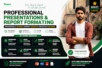 create professional powerpoint presentations and format research reports