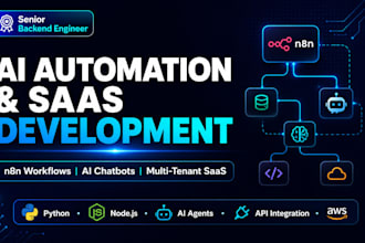 be your software developer, saas developer, multi tenant ai web app development
