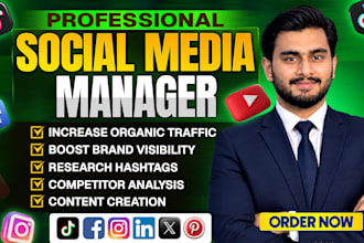 be your facebook instagram social media marketing manager and content creator