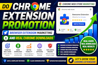 do chrome extension promotion, chrome web store marketing and real user download