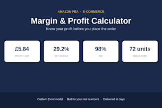 build a custom amazon fba margin and profit calculator