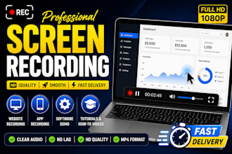 create professional screen recording tutorial videos