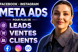 create facebook ads, instagram ads, meta ads for more leads, sales and customers
