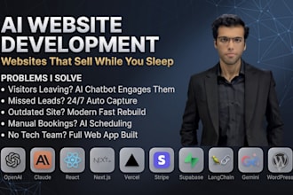 develop ai website with chatbot and ai powered features