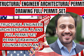 structural engineer architectural permit drawing full permit set oh, tx, ca, az