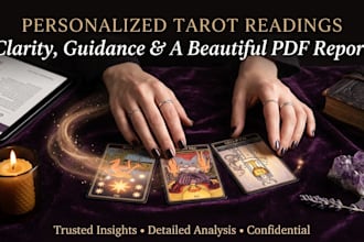do detailed tarot reading and provide beautiful PDF report