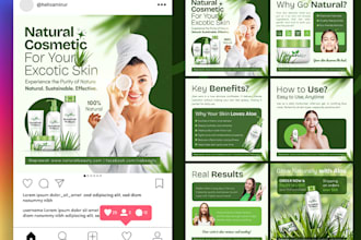design beautiful social media post for beauty brands