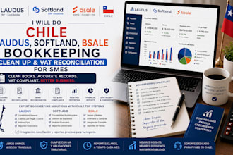 do chile laudus, softland, bsale bookkeeping cleanup vat reconciliation for smes