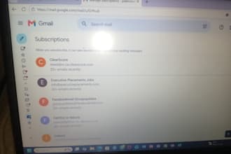 clean email inbox for client to make simpler and save time