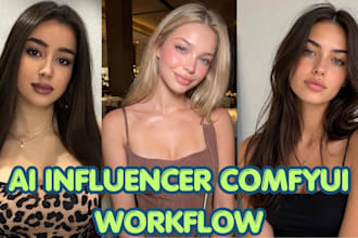 train ai influencer ai model comfyui workflow nsfw sfw instagram fanvue for you