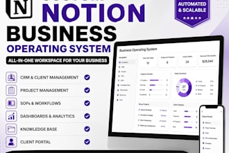 build a custom notion business operating system CRM dashboard