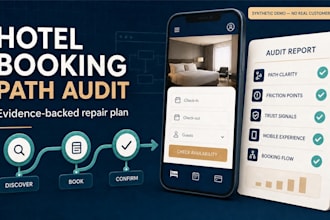 audit your hotel website booking path and deliver a repair plan