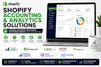 setup shopify accounting and analytics true profit quickbooks a2x sync report