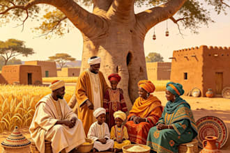 generate authentic african ai art with humanized storytelling