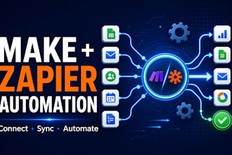 build your make or zapier workflow automation