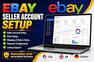 open verified ebay account creation ebay seller account ebay store design