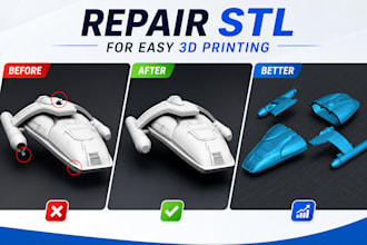 quickly fix 3d model optimize stl file edit ai model ready for 3d printing